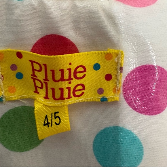 Colorful Polka Dot Kids Raincoat with Fleece Lining - Picture 3 of 3